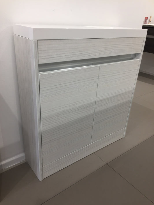 800MM CLOAKROOM JULE BASIN UNIT - HACIENDA WHITE