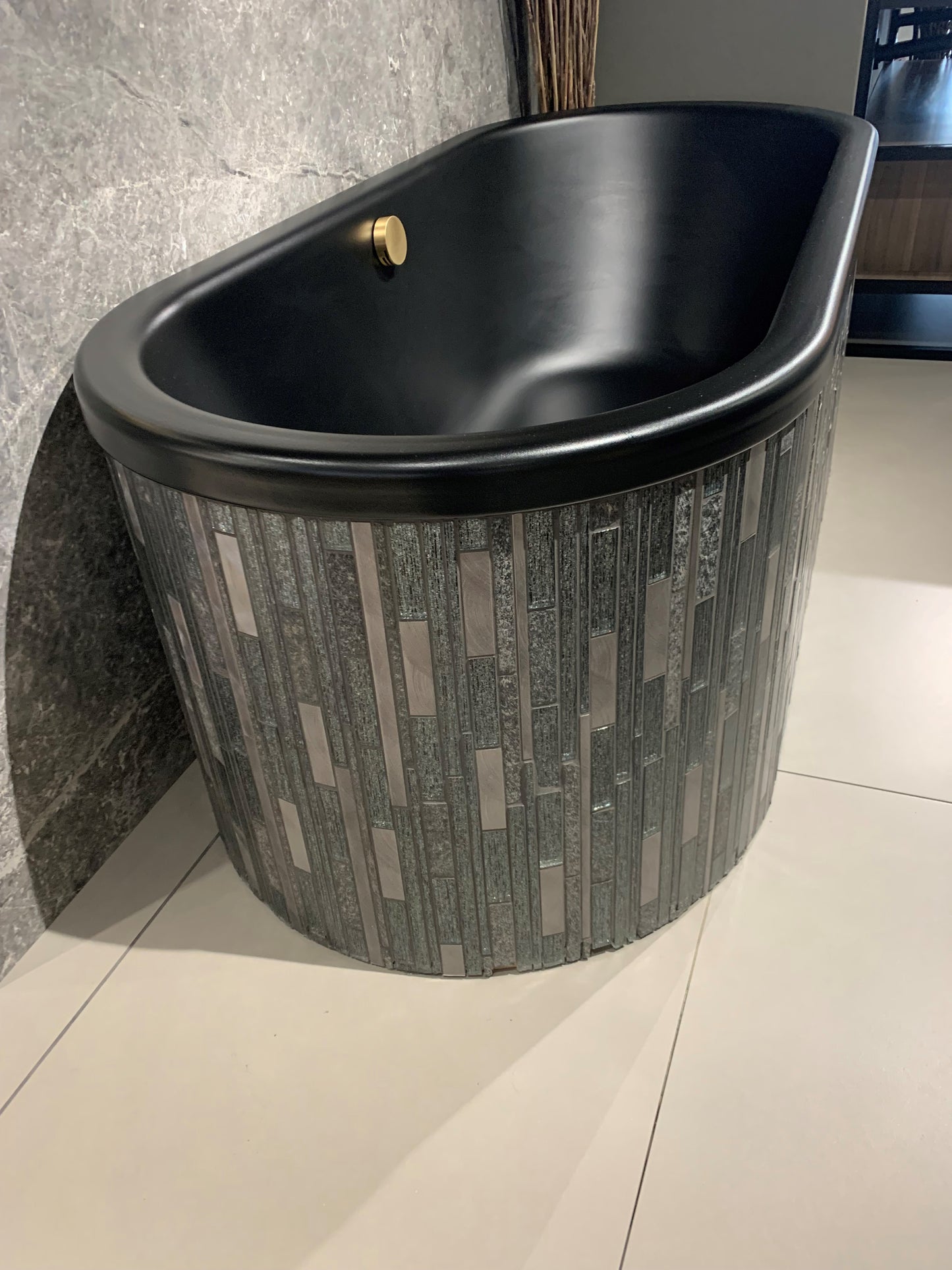 KALDEWEI 1700MM X 750MM STEEL BLACK BATH