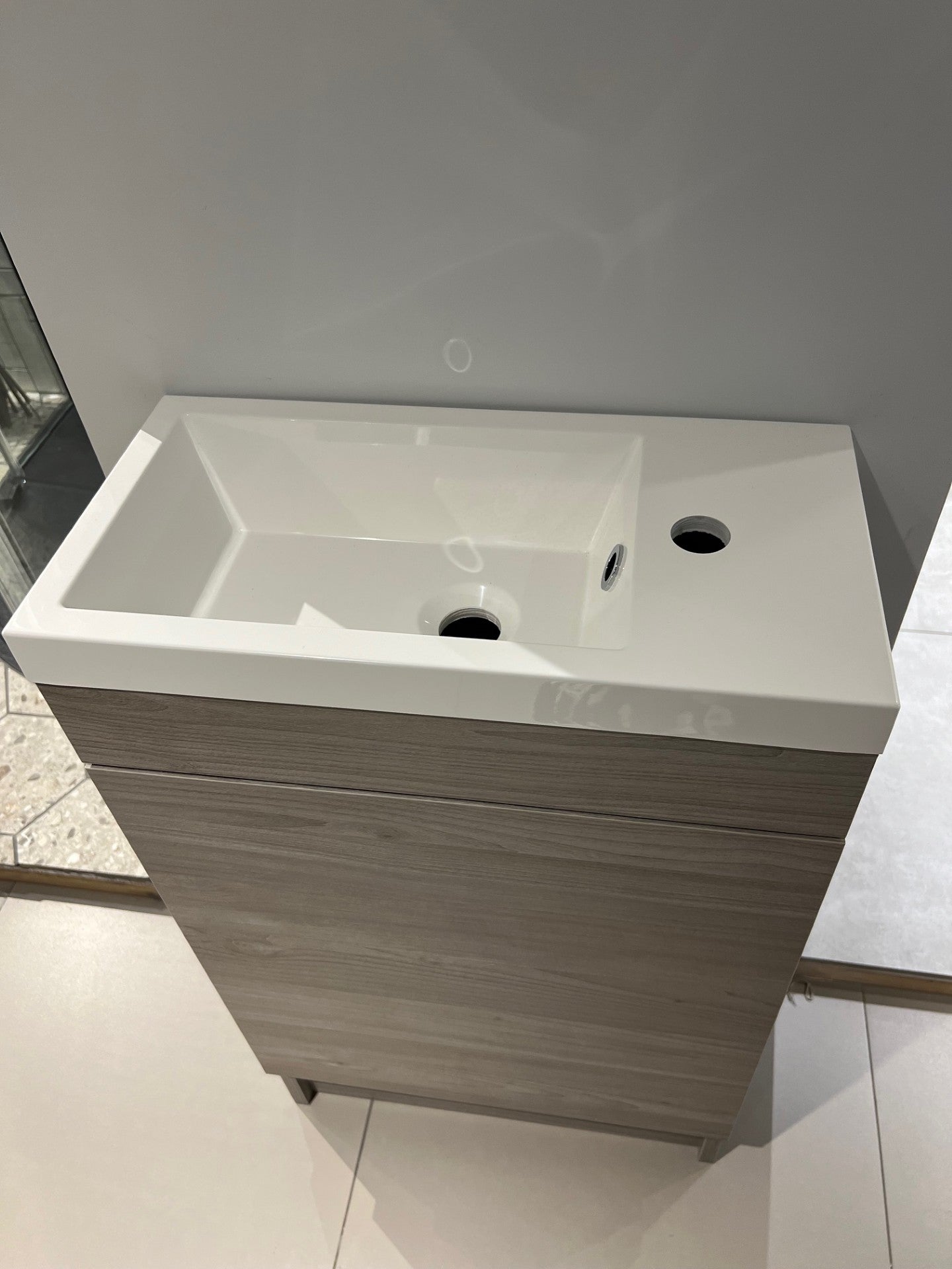 500MM CLOAKROOM BASIN UNIT VANITY NOBEL ELM