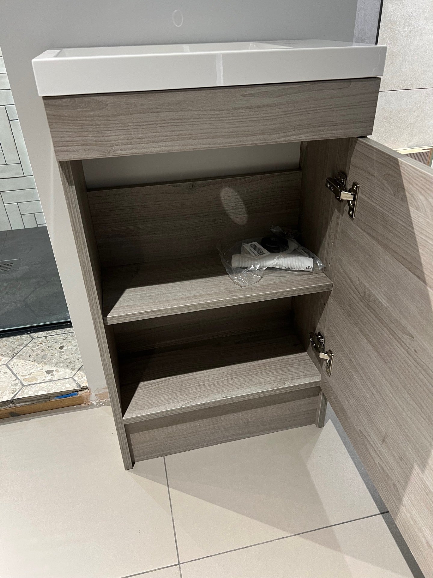 500MM CLOAKROOM BASIN UNIT VANITY NOBEL ELM