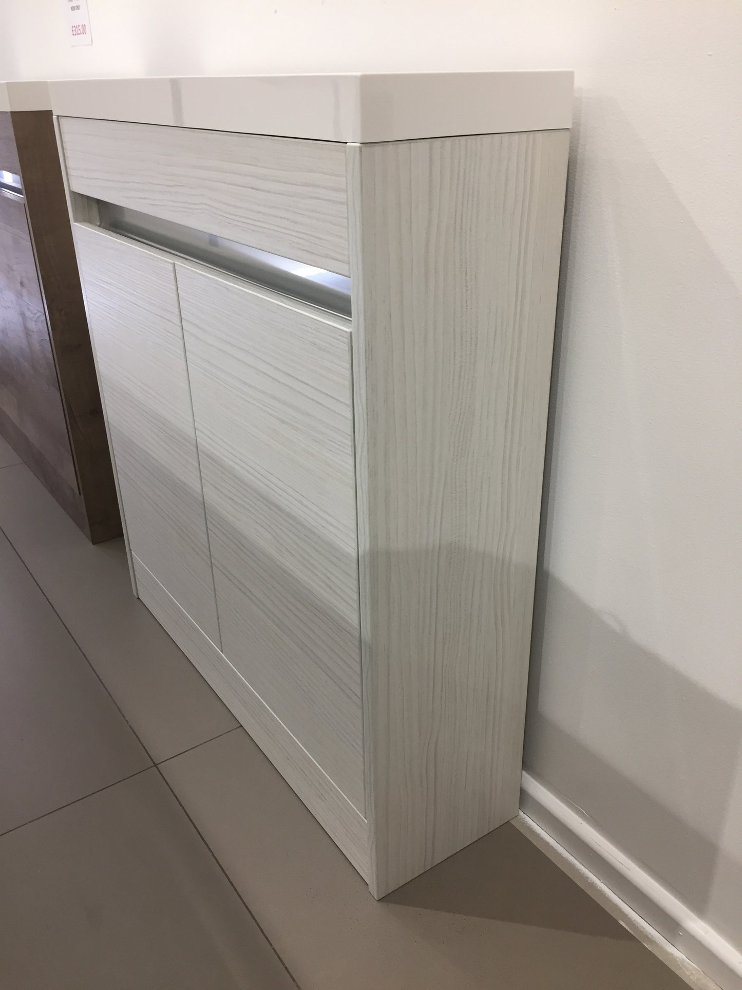 800MM CLOAKROOM JULE BASIN UNIT - HACIENDA WHITE
