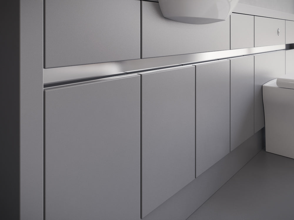 SIDONA WHITE MATT BASE, WALL & TALL UNIT BATHROOM FITTED FURNITURE