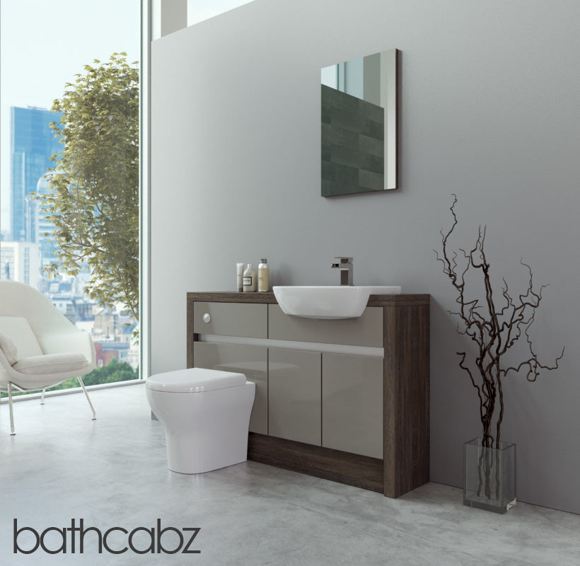 SIDONA MALI WENGE BASE UNITS BATHROOM FITTED FURNITURE