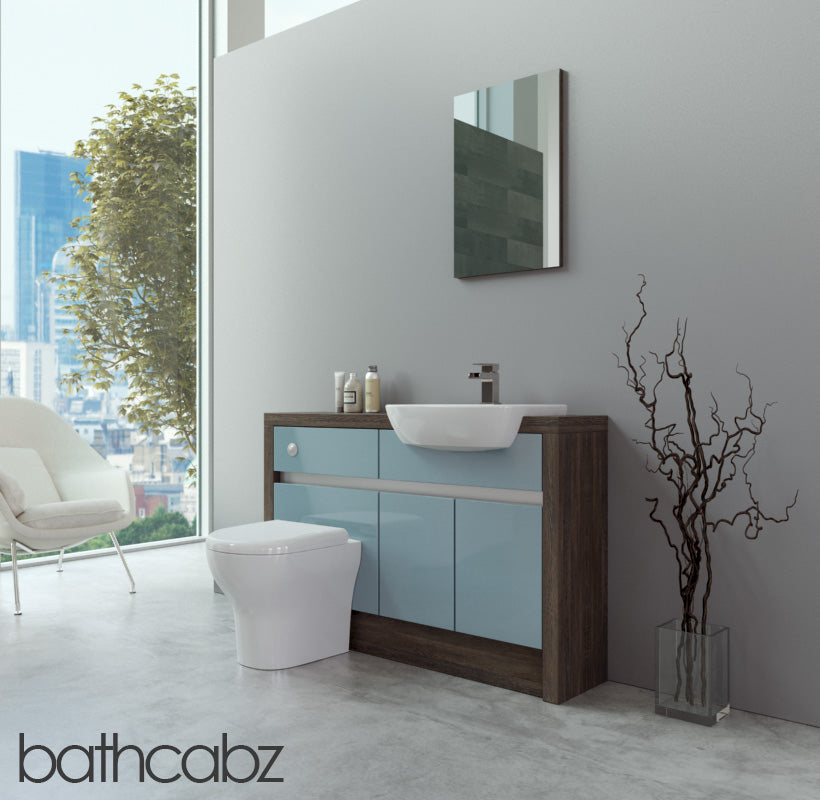 SIDONA MALI WENGE BASE UNITS BATHROOM FITTED FURNITURE