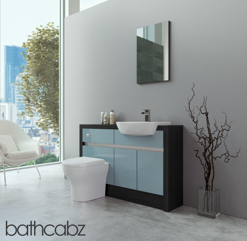 SIDONA HACIENDA BLACK BASE UNITS BATHROOM FITTED FURNITURE