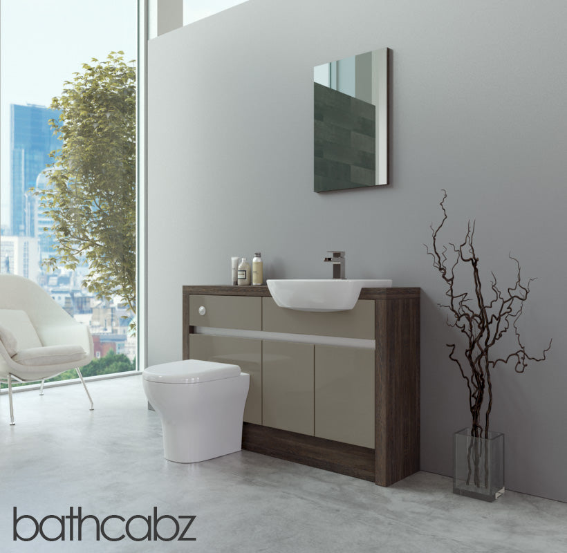 SIDONA MALI WENGE BASE UNITS BATHROOM FITTED FURNITURE