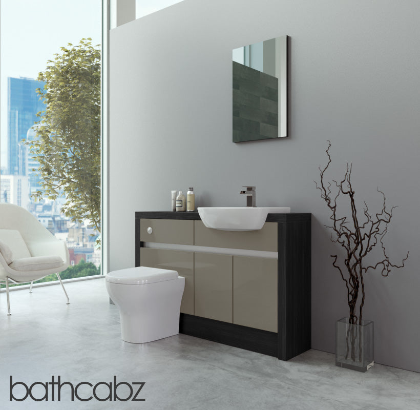 SIDONA HACIENDA BLACK BASE UNITS BATHROOM FITTED FURNITURE