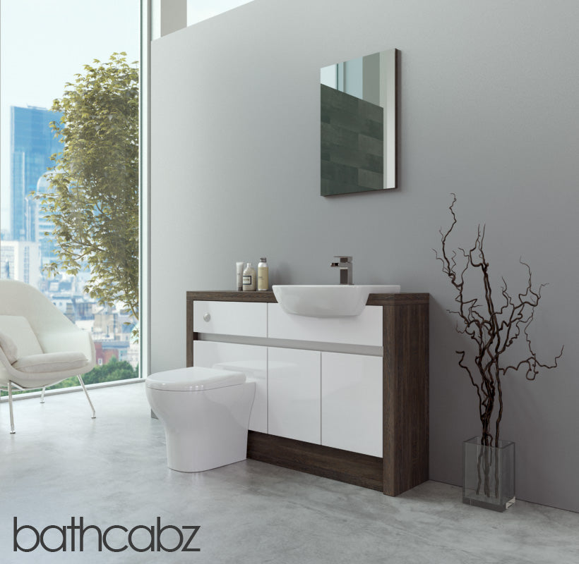 SIDONA MALI WENGE BASE UNITS BATHROOM FITTED FURNITURE