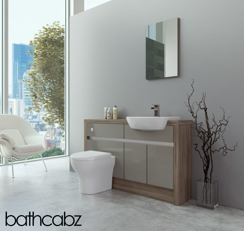 SIDONA DRIFTWOOD BASE UNITS BATHROOM FITTED FURNITURE