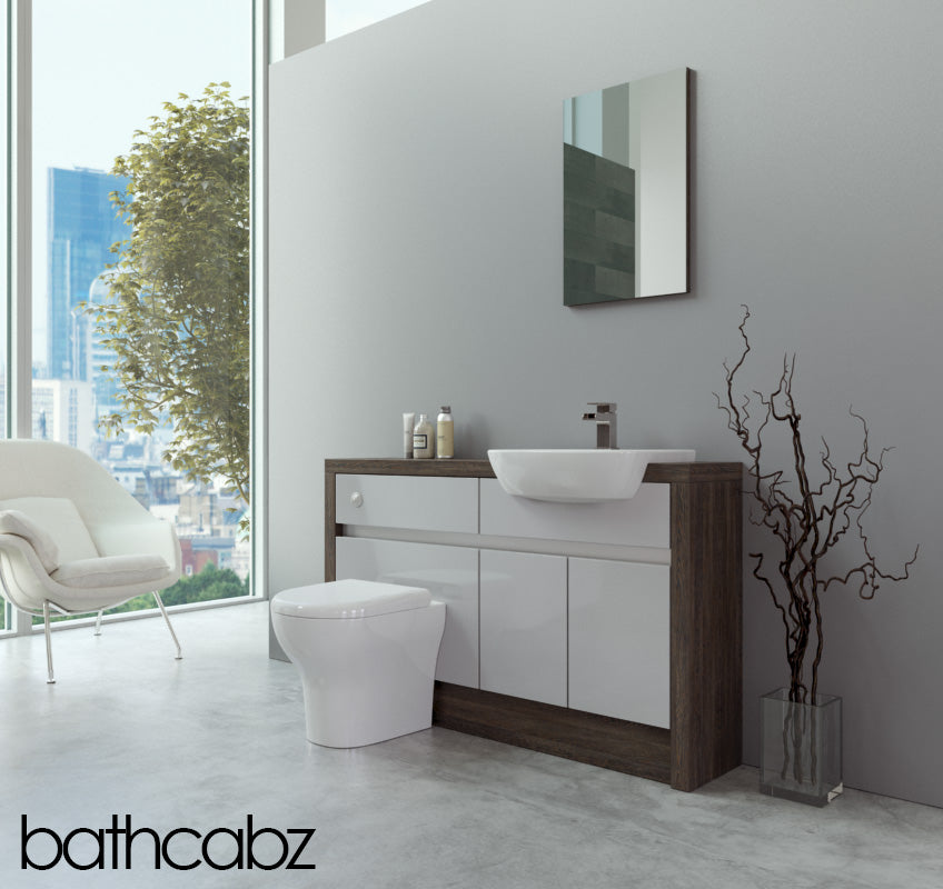 SIDONA MALI WENGE BASE UNITS BATHROOM FITTED FURNITURE