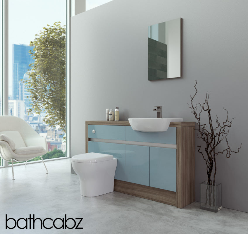 SIDONA DRIFTWOOD BASE UNITS BATHROOM FITTED FURNITURE