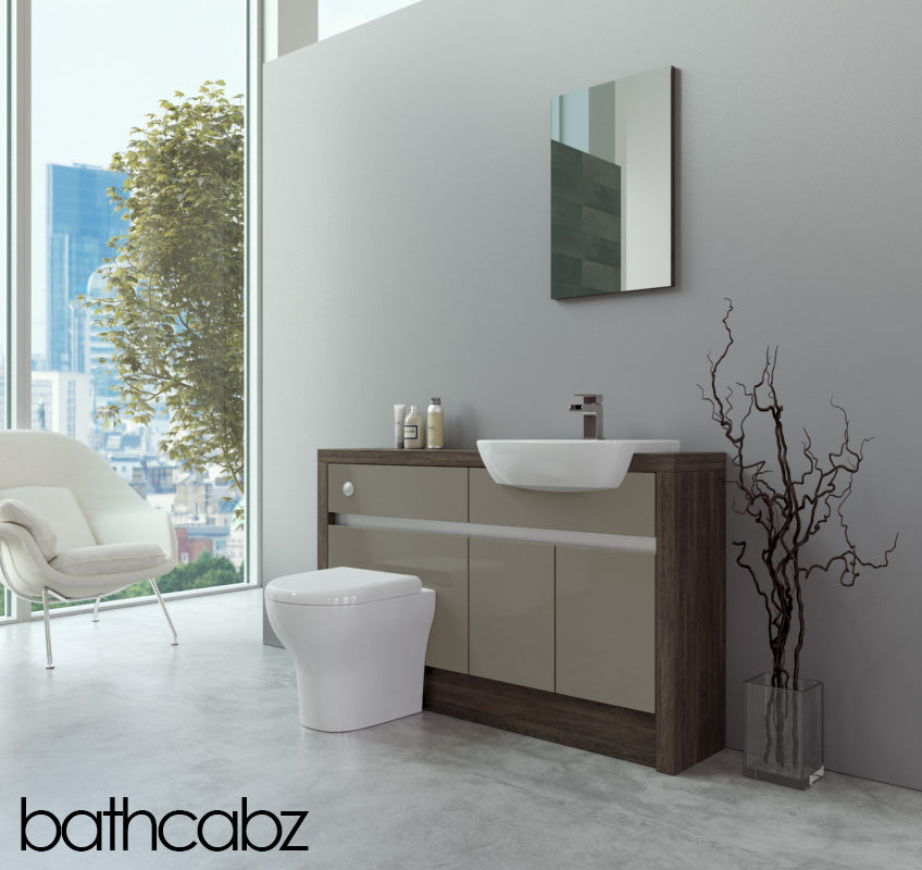 SIDONA MALI WENGE BASE UNITS BATHROOM FITTED FURNITURE