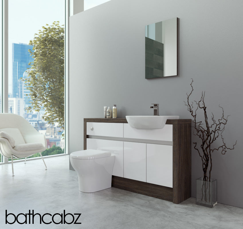 SIDONA MALI WENGE BASE UNITS BATHROOM FITTED FURNITURE