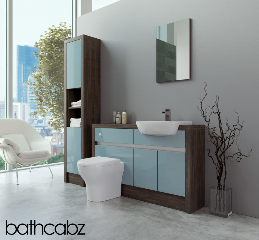 SIDONA MALI WENGE BASE & TALL UNIT BATHROOM FITTED FURNITURE
