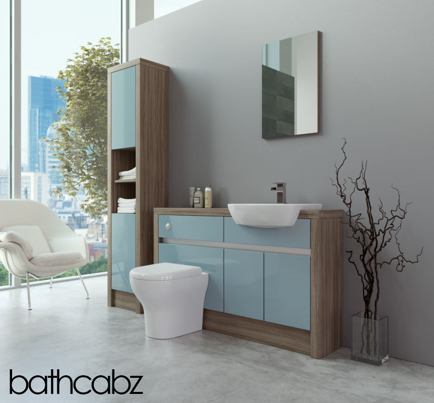SIDONA DRIFTWOOD BASE & TALL UNIT BATHROOM FITTED FURNITURE