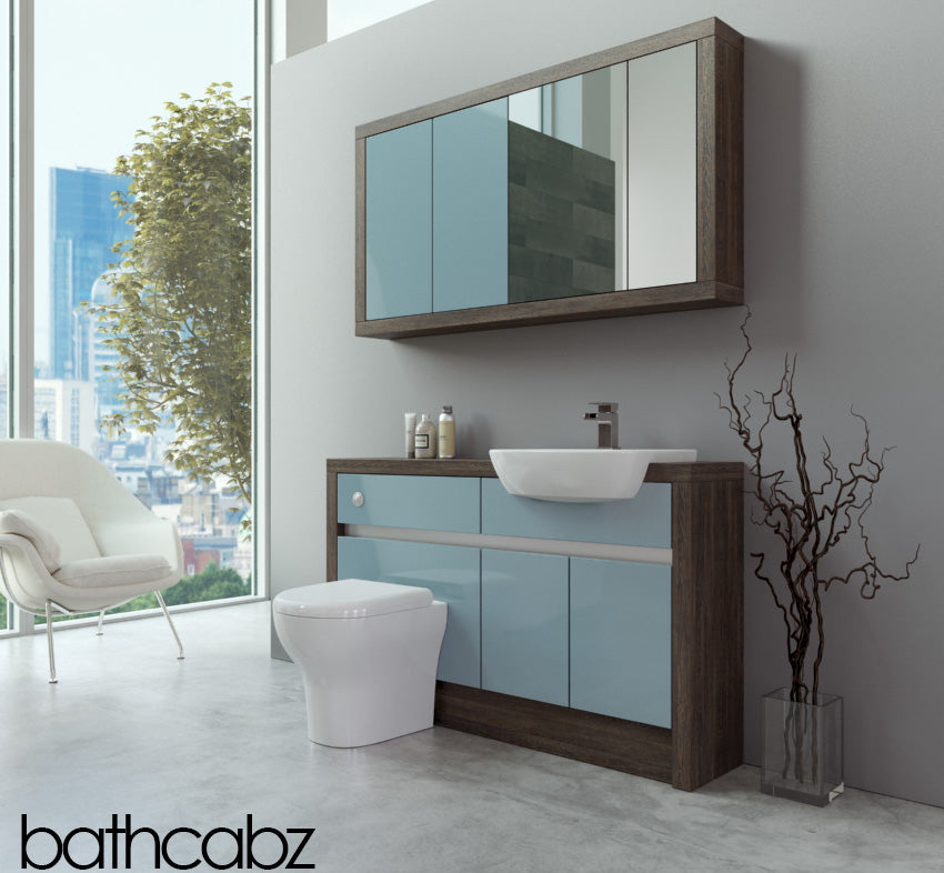 SIDONA MALI WENGE BASE & WALL UNITS BATHROOM FITTED FURNITURE