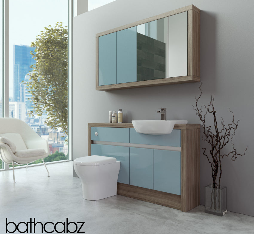 SIDONA DRIFTWOOD BASE & WALL UNITS BATHROOM FITTED FURNITURE