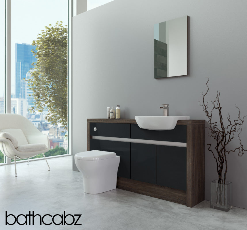 SIDONA MALI WENGE BASE UNITS BATHROOM FITTED FURNITURE