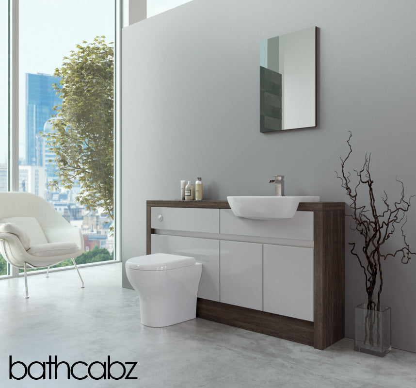 SIDONA MALI WENGE BASE UNITS BATHROOM FITTED FURNITURE