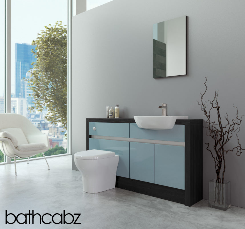 SIDONA HACIENDA BLACK BASE UNITS BATHROOM FITTED FURNITURE