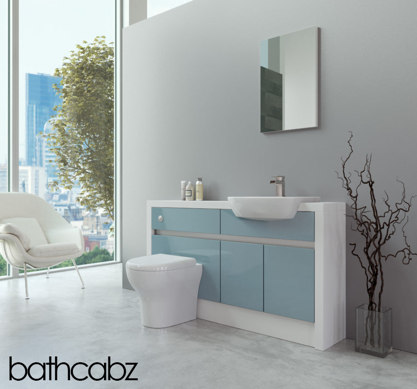 SIDONA WHITE MATT BASE UNITS BATHROOM FITTED FURNITURE