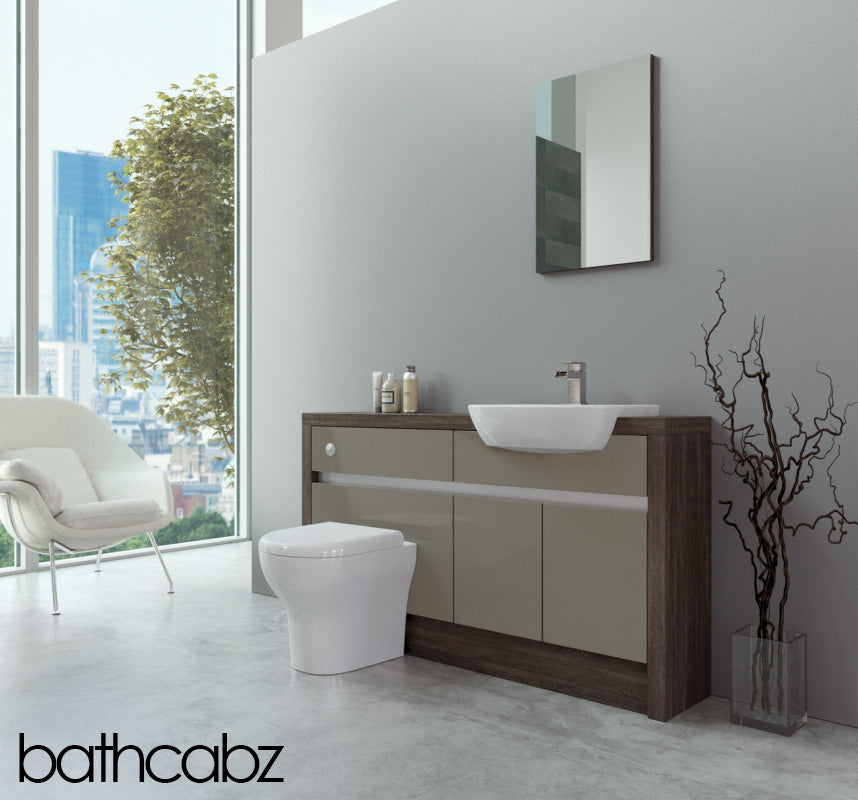 SIDONA MALI WENGE BASE UNITS BATHROOM FITTED FURNITURE