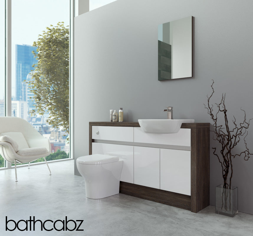 SIDONA MALI WENGE BASE UNITS BATHROOM FITTED FURNITURE