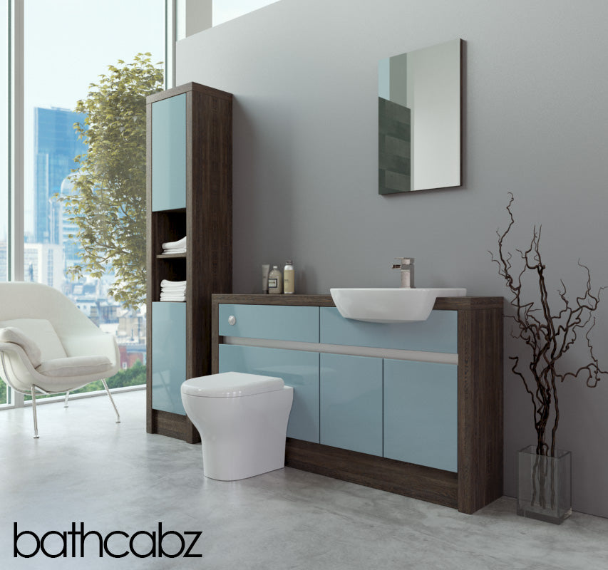 SIDONA MALI WENGE BASE & TALL UNIT BATHROOM FITTED FURNITURE