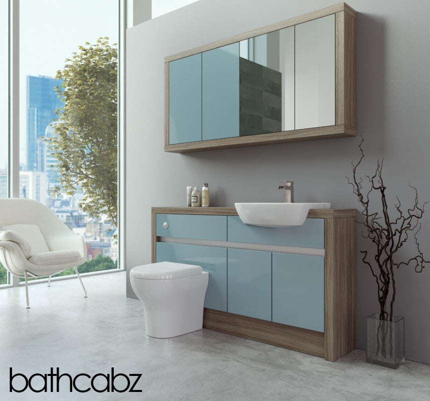 SIDONA DRIFTWOOD BASE & WALL UNITS BATHROOM FITTED FURNITURE