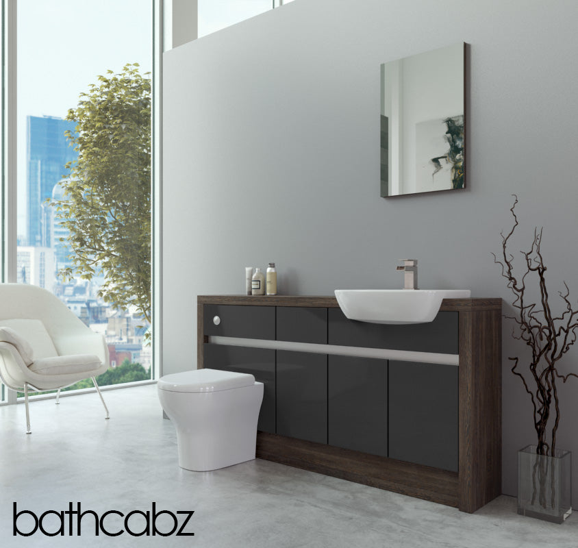 SIDONA MALI WENGE BASE UNITS BATHROOM FITTED FURNITURE