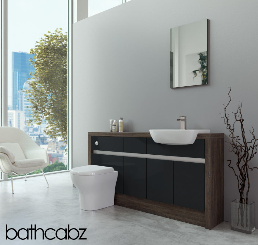 SIDONA MALI WENGE BASE UNITS BATHROOM FITTED FURNITURE