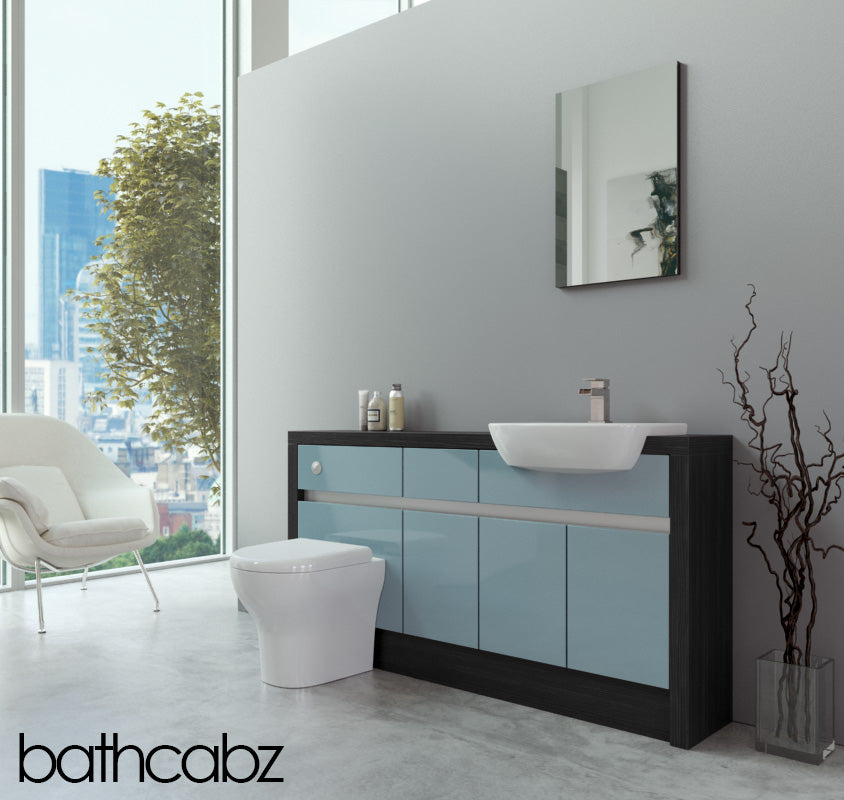 SIDONA HACIENDA BLACK BASE UNITS BATHROOM FITTED FURNITURE