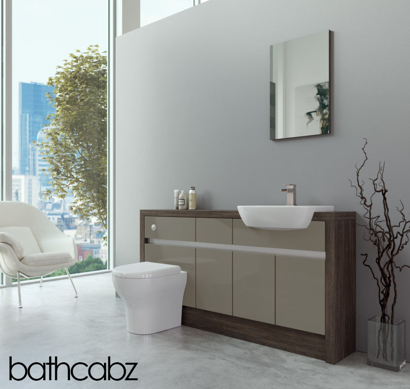 SIDONA MALI WENGE BASE UNITS BATHROOM FITTED FURNITURE