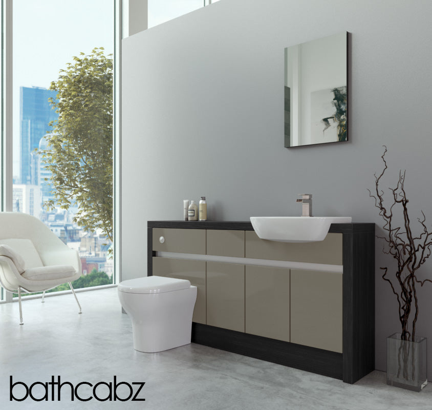 SIDONA HACIENDA BLACK BASE UNITS BATHROOM FITTED FURNITURE