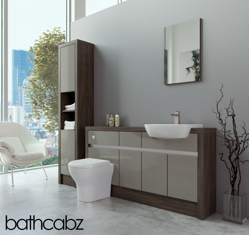 SIDONA MALI WENGE BASE & TALL UNIT BATHROOM FITTED FURNITURE