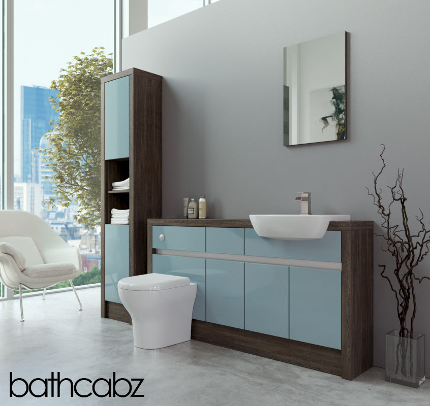 SIDONA MALI WENGE BASE & TALL UNIT BATHROOM FITTED FURNITURE