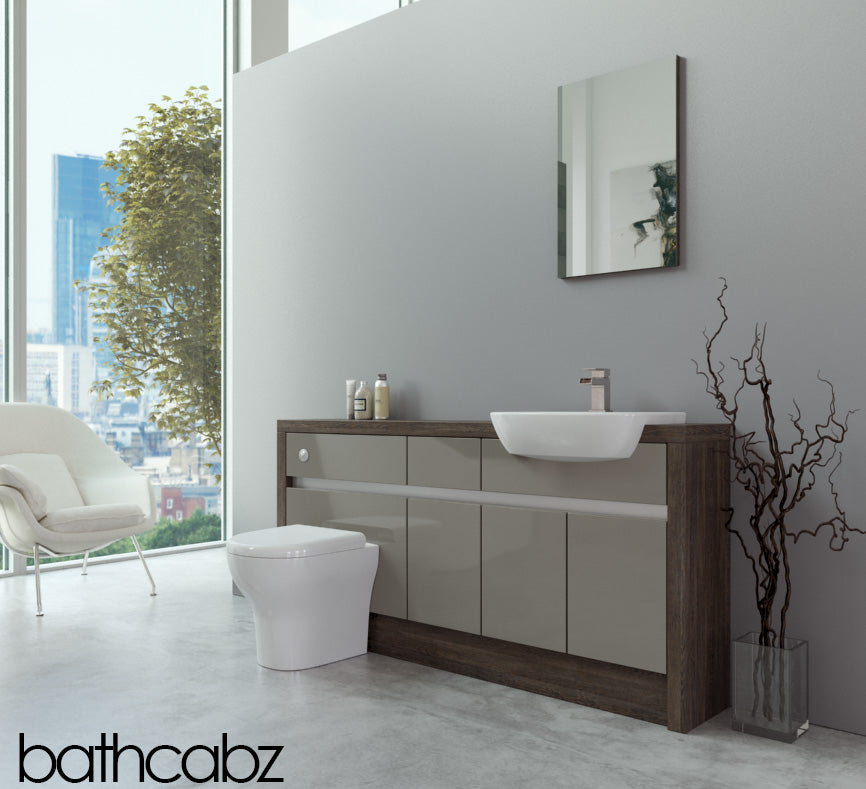 SIDONA MALI WENGE BASE UNITS BATHROOM FITTED FURNITURE