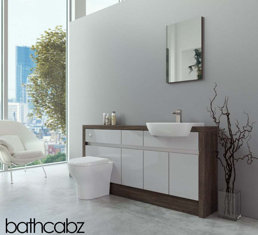 SIDONA MALI WENGE BASE UNITS BATHROOM FITTED FURNITURE