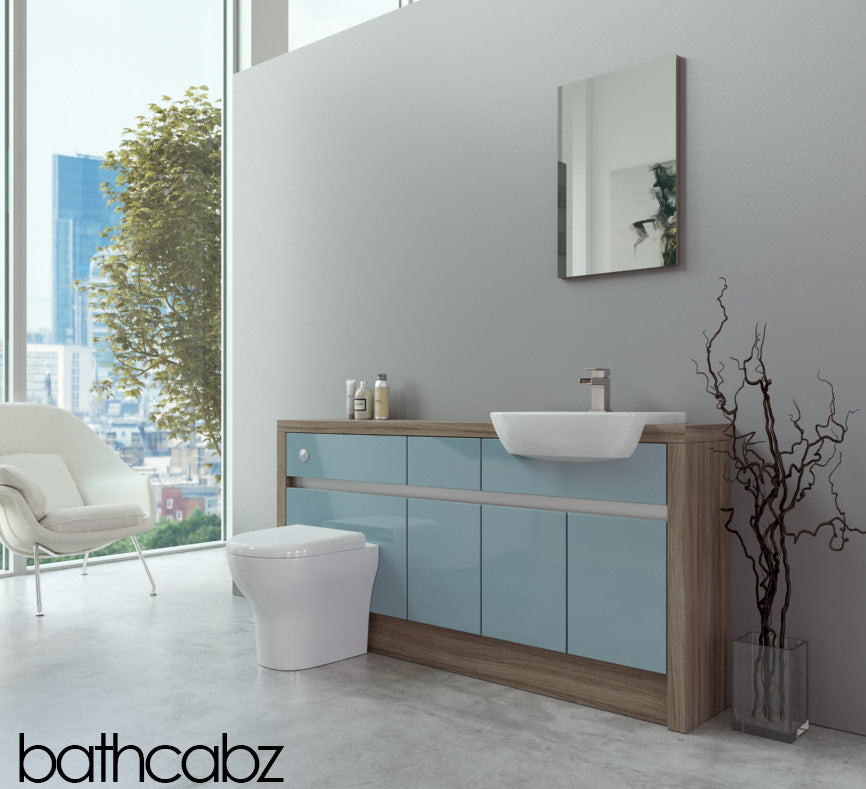 SIDONA DRIFTWOOD BASE UNITS BATHROOM FITTED FURNITURE