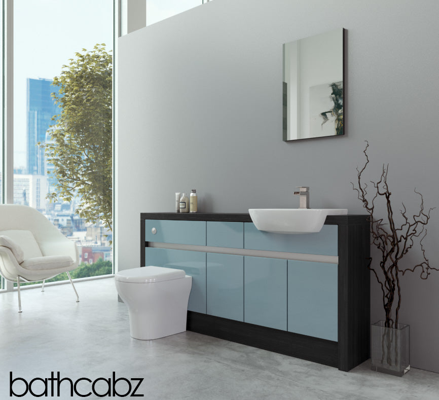 SIDONA HACIENDA BLACK BASE UNITS BATHROOM FITTED FURNITURE