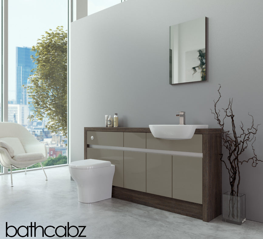 SIDONA MALI WENGE BASE UNITS BATHROOM FITTED FURNITURE