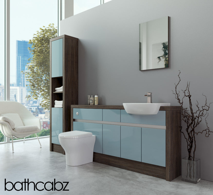 SIDONA MALI WENGE BASE & TALL UNIT BATHROOM FITTED FURNITURE