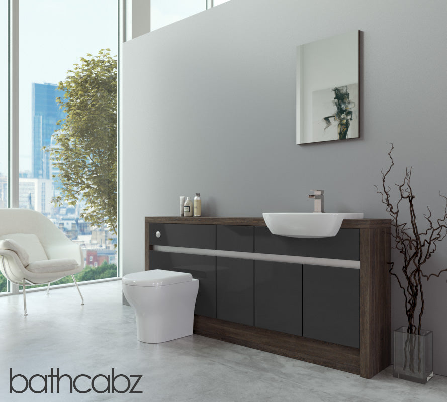 SIDONA MALI WENGE BASE UNITS BATHROOM FITTED FURNITURE