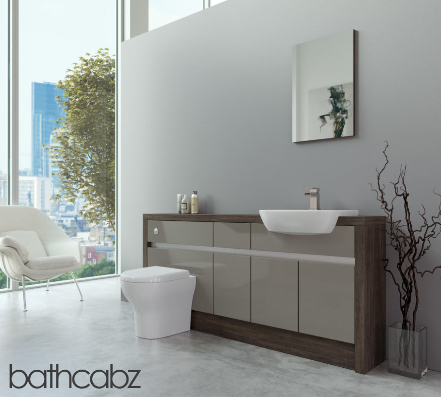 SIDONA MALI WENGE BASE UNITS BATHROOM FITTED FURNITURE