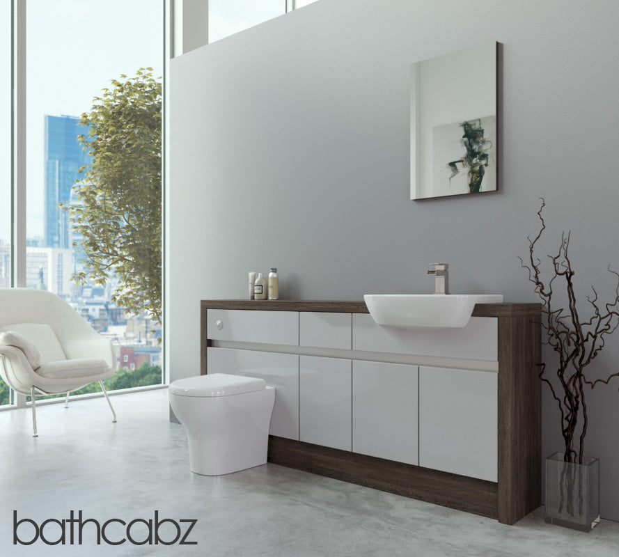 SIDONA MALI WENGE BASE UNITS BATHROOM FITTED FURNITURE