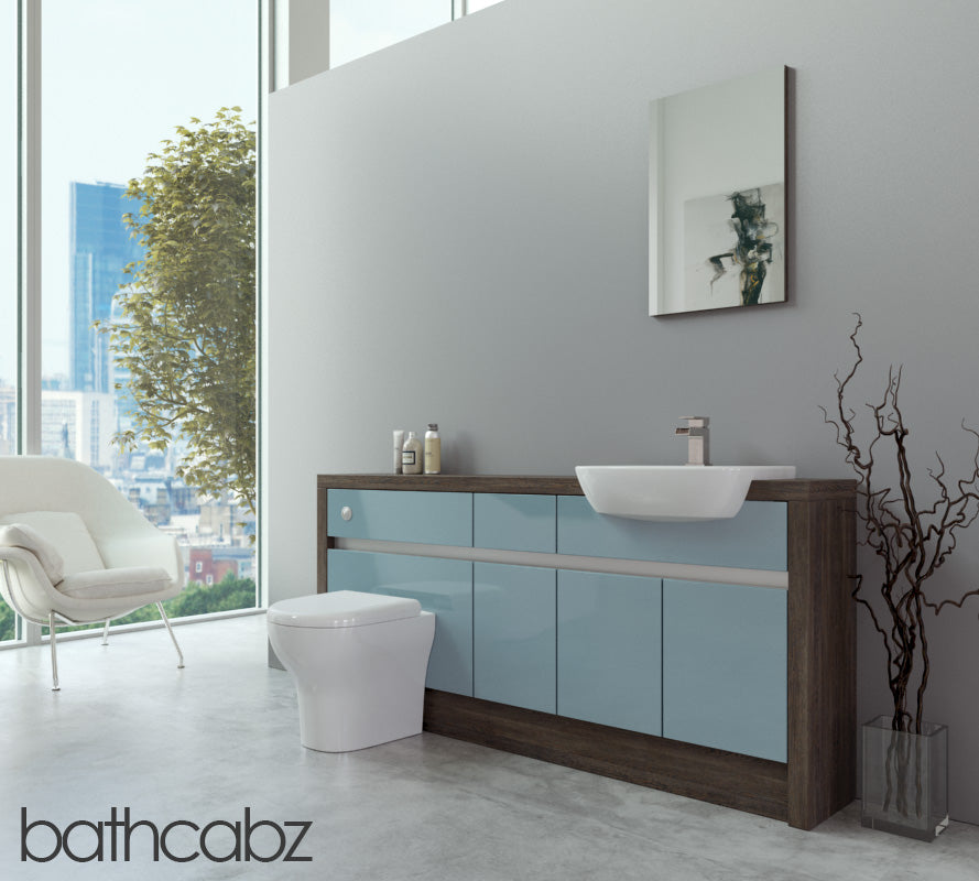 SIDONA MALI WENGE BASE UNITS BATHROOM FITTED FURNITURE