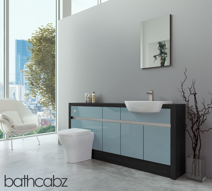 SIDONA HACIENDA BLACK BASE UNITS BATHROOM FITTED FURNITURE