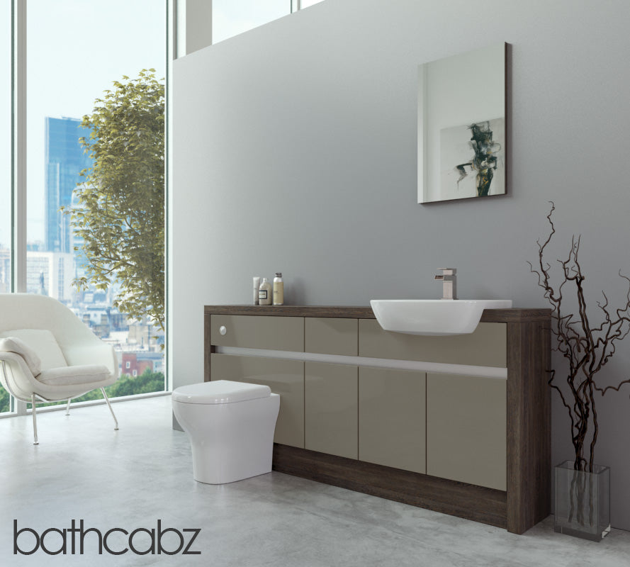 SIDONA MALI WENGE BASE UNITS BATHROOM FITTED FURNITURE