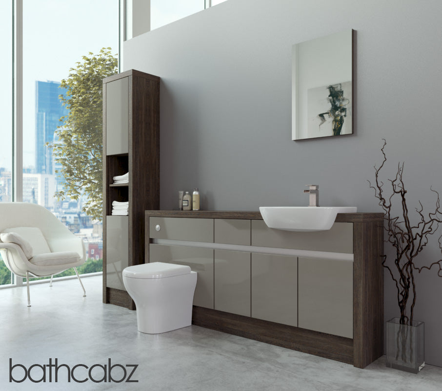 SIDONA MALI WENGE BASE & TALL UNIT BATHROOM FITTED FURNITURE