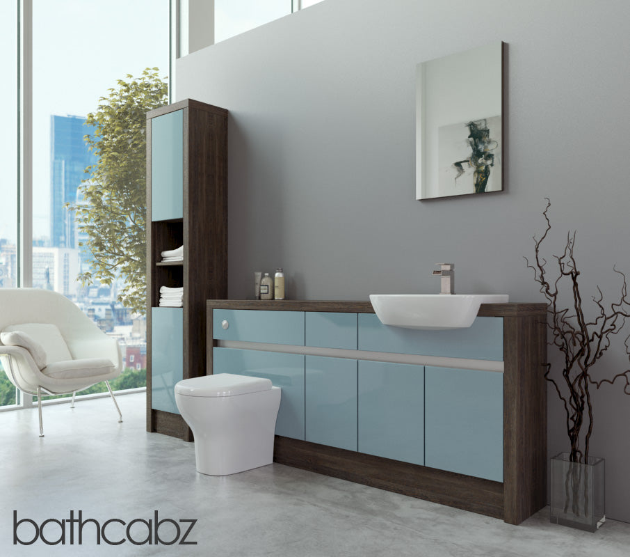 SIDONA MALI WENGE BASE & TALL UNIT BATHROOM FITTED FURNITURE